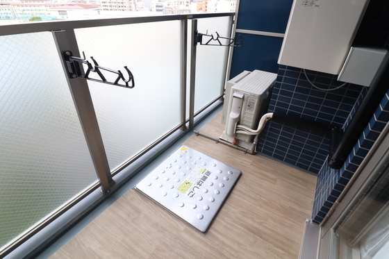 バルコニー　※別号室の写真です。