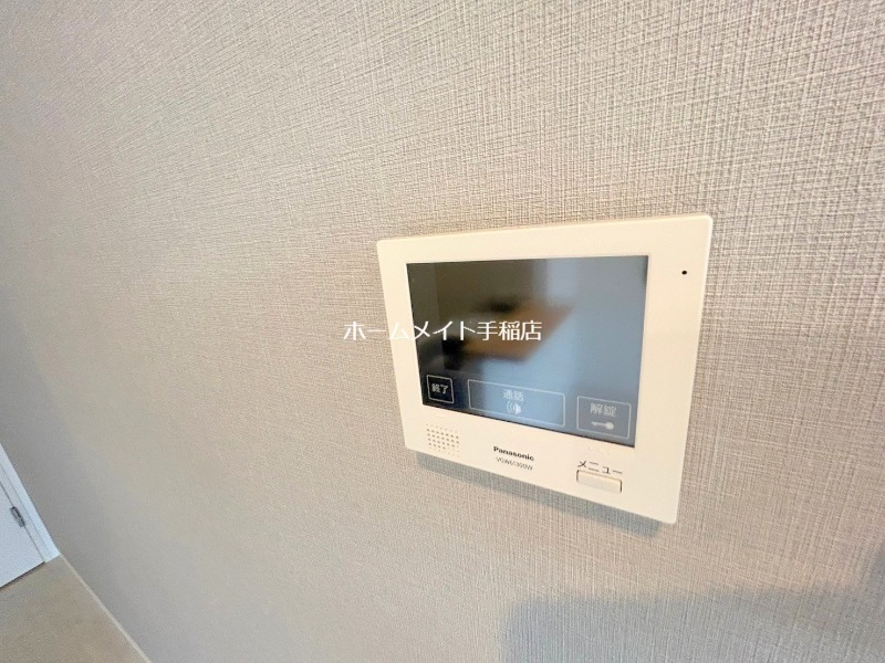 セキュリティ　モニター付きインターホンで安心です♪