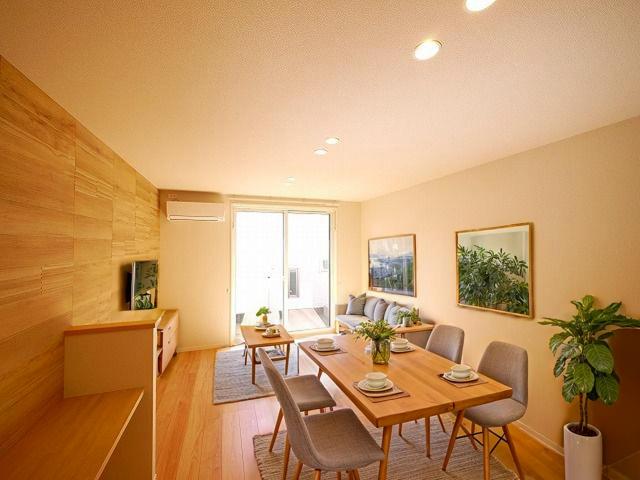 居室・リビング　CGで家具等を配置したもので家具等は含まれません。