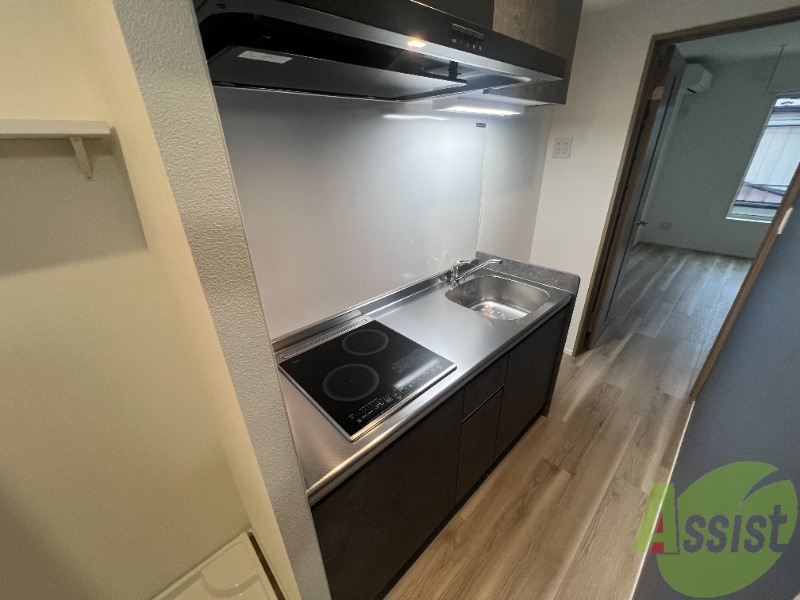 キッチン　システムキッチンで、嬉しい２口コンロです。