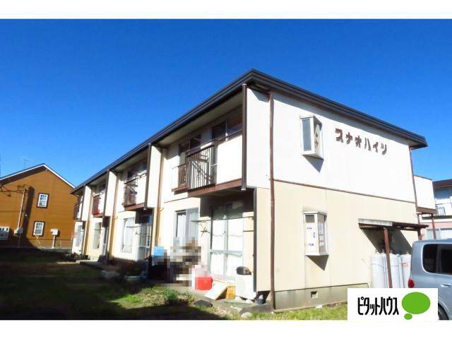 建物外観　明るいイメージの建物です。