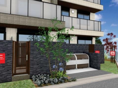 その他共有部分　完成パース　ゴミ捨て場