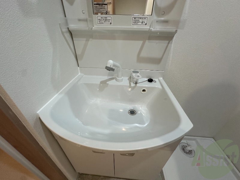 洗面設備　洗面ボウルは広く使い勝手が良さそうでした。