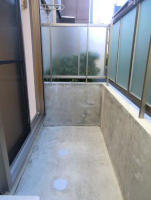 バルコニー　陽当たり良好なバルコニーです