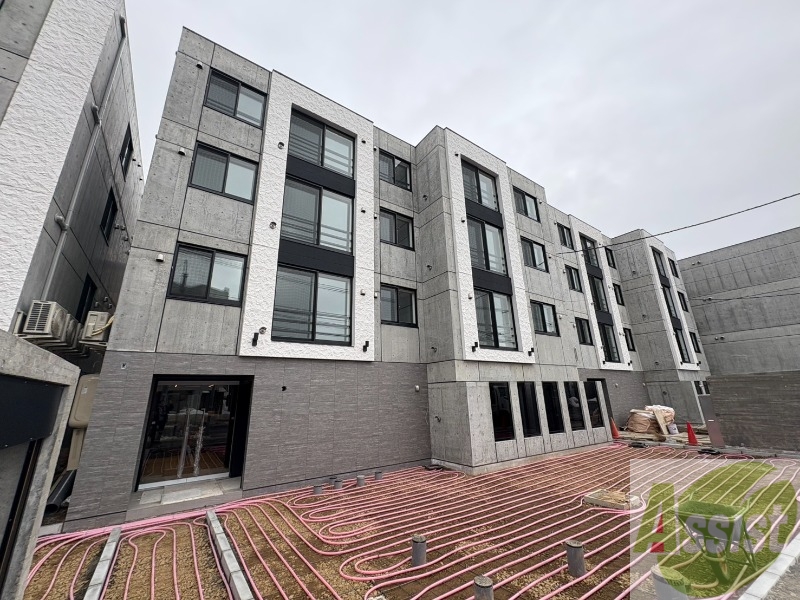 建物外観　完成予想パース　白石区栄通９丁目「仮）ラ・シュエット栄通Ｂ」
