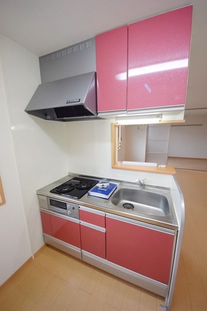 キッチン　★赤がおしゃれなキッチン★