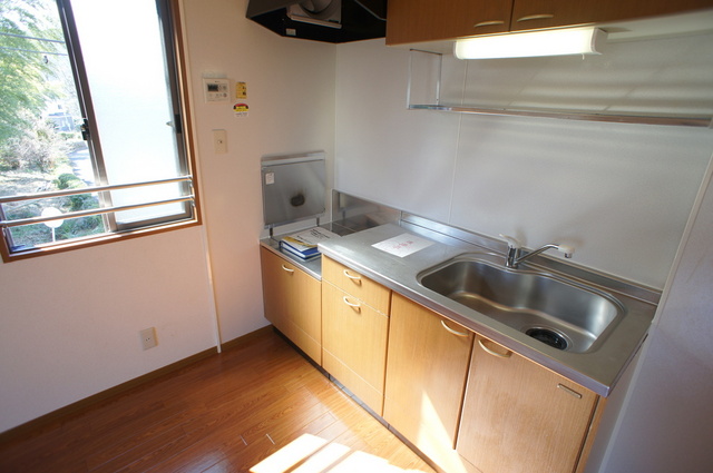 キッチン　二口ガスコンロ設置可能です。