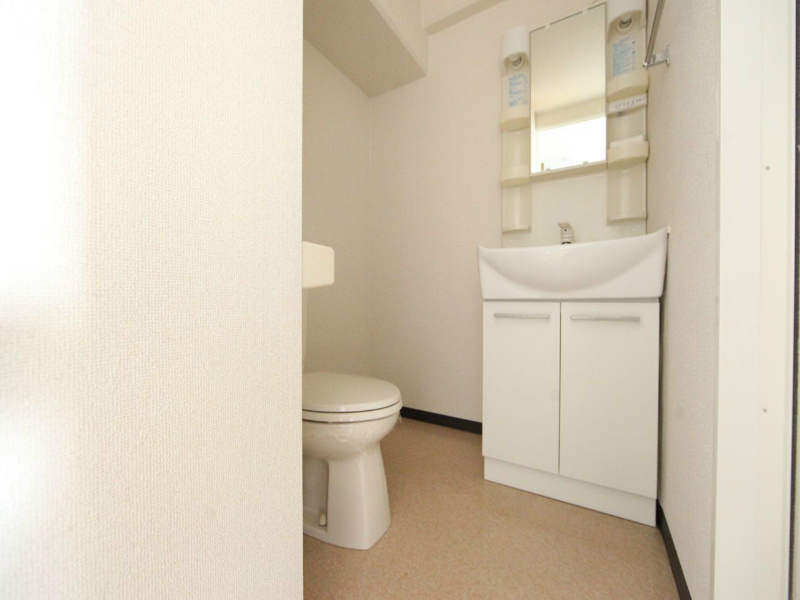 洗面設備　脱衣所　独立洗面台　収納スペース有