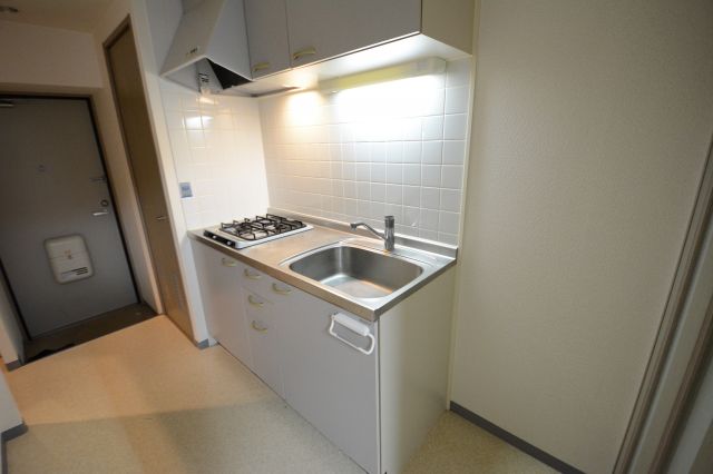 キッチン　２口ガスコンロ付きのキッチンです！