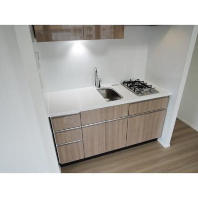 キッチン　コンパクトなキッチンで掃除もラクラク