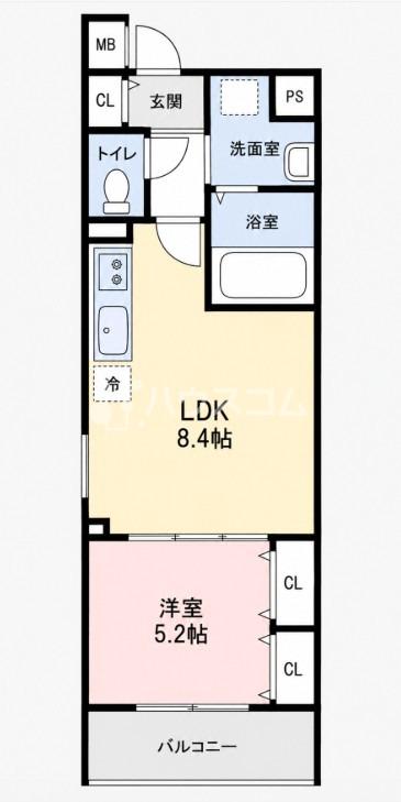 フォレストクリエオーレ城垣町壱番館の間取り写真