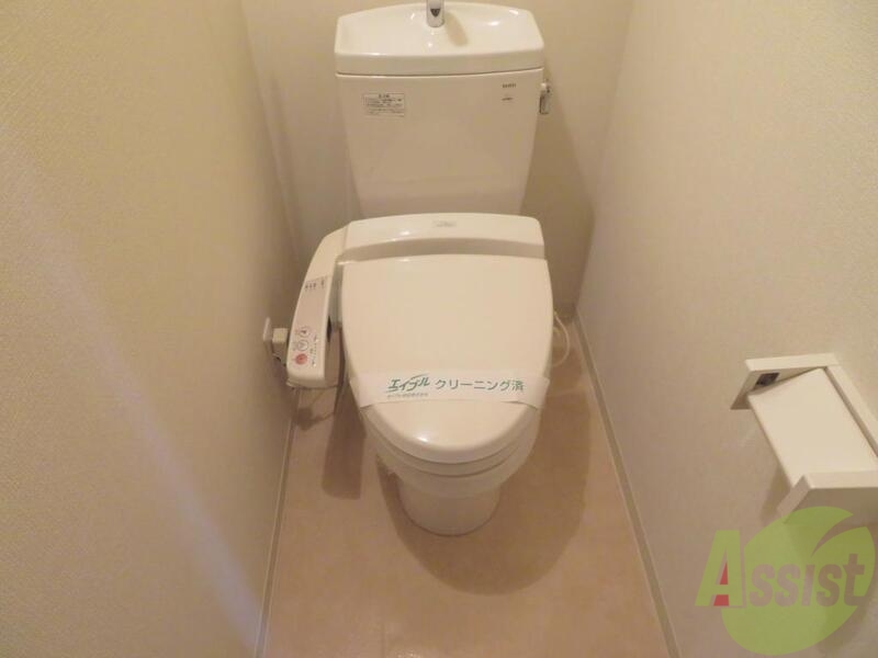トイレ　綺麗なトイレなので、清潔感があっていいですね。