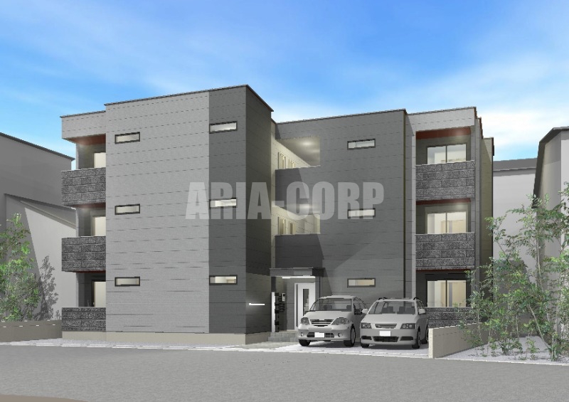 建物外観　2026年完成、大手ハウスメーカー施工デザイナーズアパート！