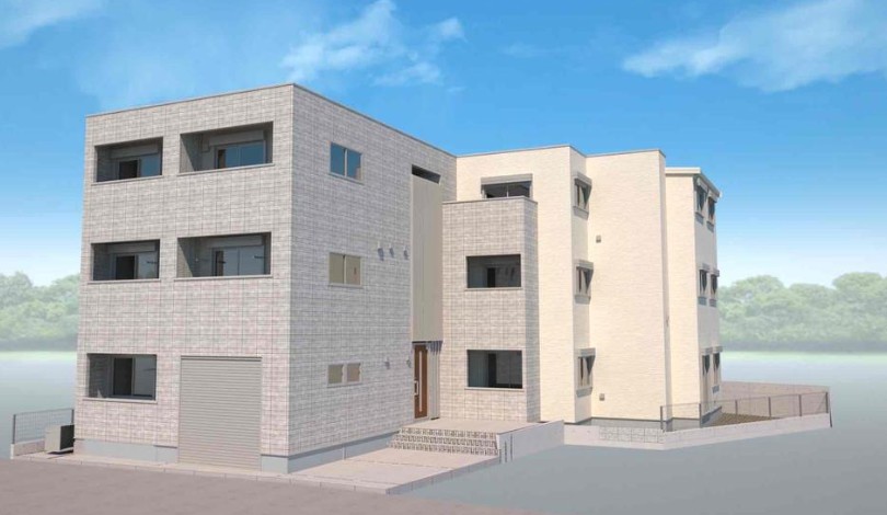 建物外観　外観パースになります。