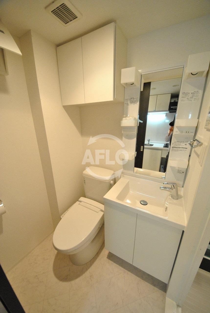 洗面設備　ステージグランデ堺筋本町　独立洗面化粧台
