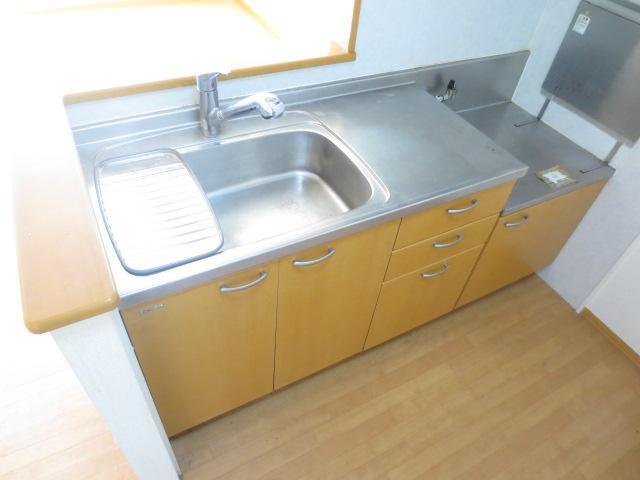 キッチン　２口ガスコンロも設置できます
