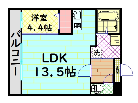 ジーメゾン石津町東アビテの間取り写真