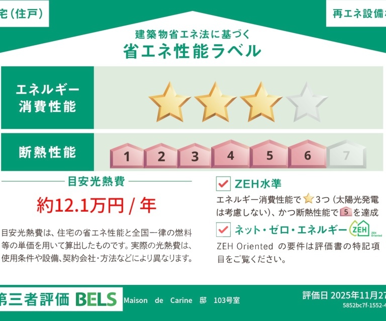 その他部屋・スペース　省エネ性能ラベル