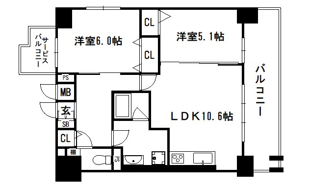 レガシー・銀河の間取り写真