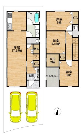 堺市美原区平尾戸建の間取り写真