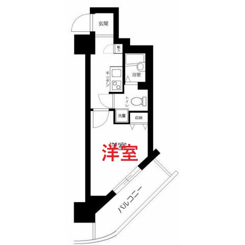 東急目黒線 不動前駅 徒歩4分 12階建 築25年の間取り写真