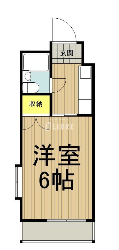 ＪＲ中央線 日野駅 徒歩8分 3階建 築35年の間取り写真