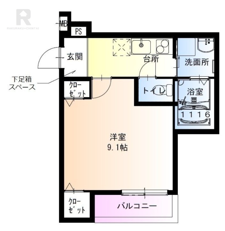 フジパレス千里丘東の間取り写真