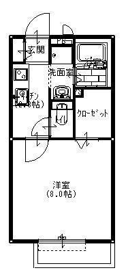 ＪＲ東海道本線 守山駅 徒歩12分 2階建 築22年の間取り写真