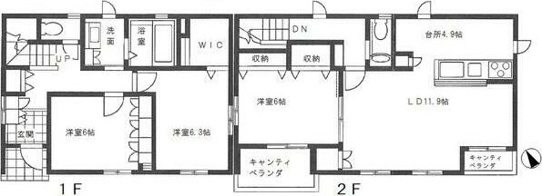 貸戸建住宅 横浜市中区本牧原の間取り写真