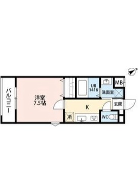 地下鉄東山線 高畑駅 徒歩8分 3階建 築2年の間取り写真