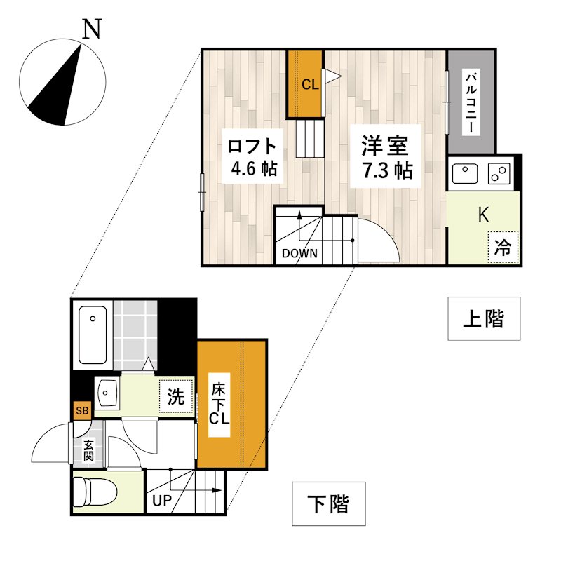 ADC北熊本パピーズの間取り写真