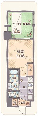 ラグゼ東三国westの間取り写真