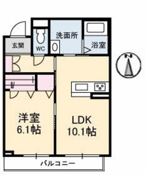 クレストヴェールIの間取り写真