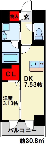 デザイナーズ　ざ・旦過の間取り