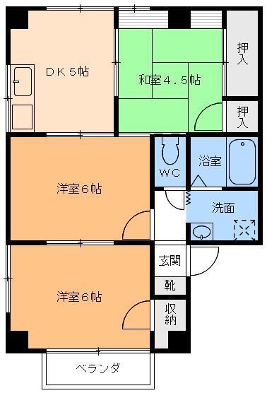 第２春日ハイツの間取り