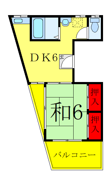 パラダイム堀之内の間取り