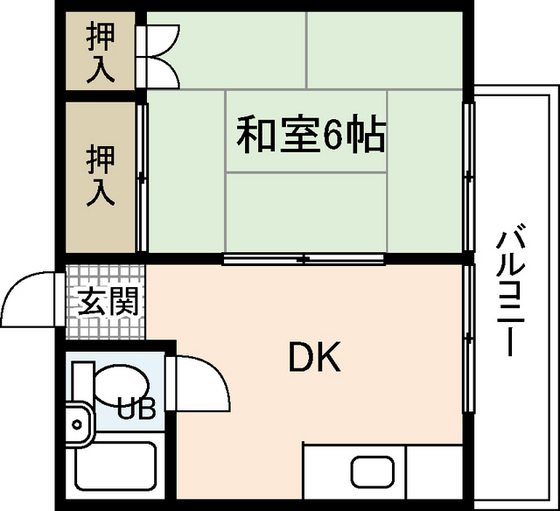 広島市西区草津南のマンションの間取り