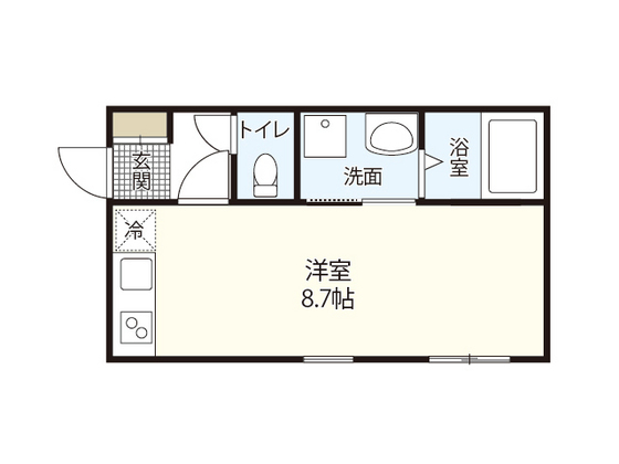 広島市西区井口のアパートの間取り