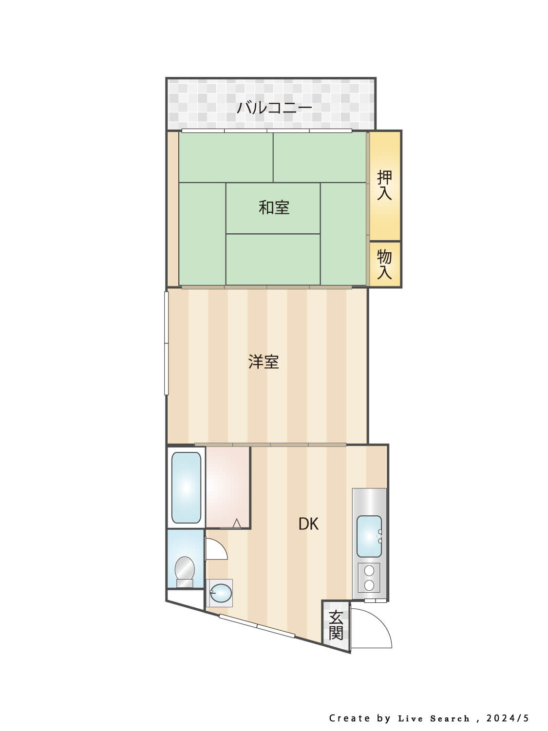 佐々木コーポの間取り