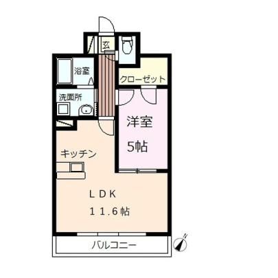 熊本市中央区菅原町のマンションの間取り