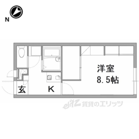 レオパレスレイクサイドライフの間取り