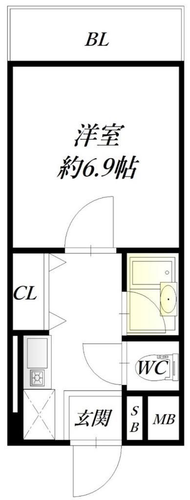 尼崎市名神町のマンションの間取り