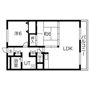 姫路市東延末のマンションの間取り