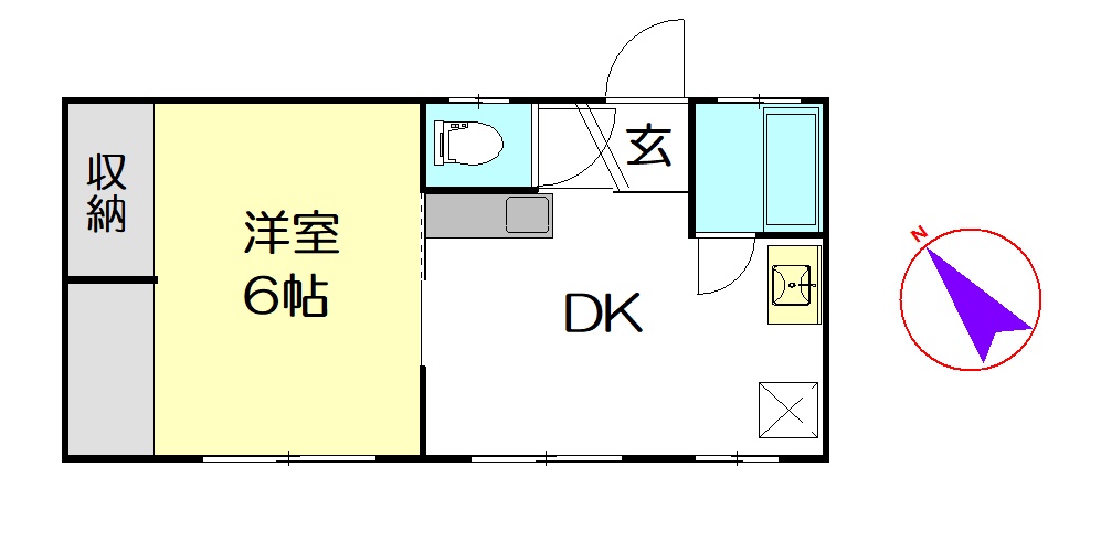 クレール春日部中央の間取り