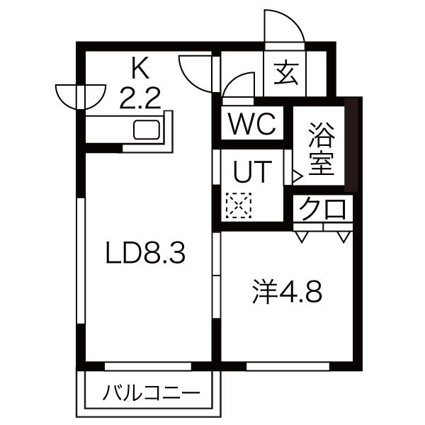 エルドラード発寒中央の間取り