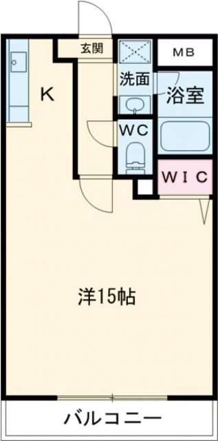 東大阪市東鴻池町のマンションの間取り