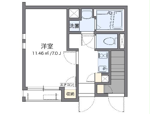 クレイノＳ　うめのき１６の間取り