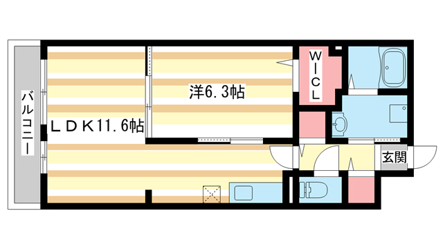 大和郡山市額田部北町のアパートの間取り