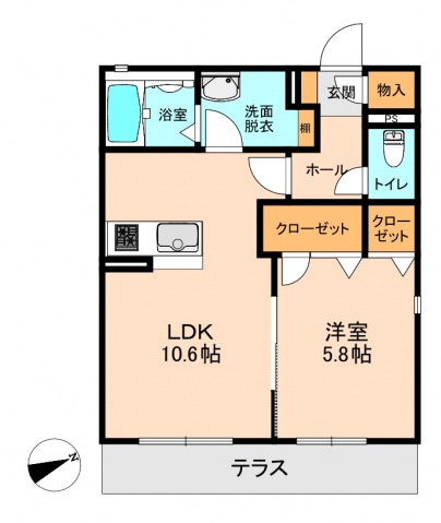 広島市中区舟入南のアパートの間取り