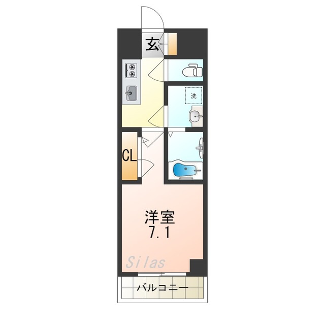 東大阪市西堤のマンションの間取り